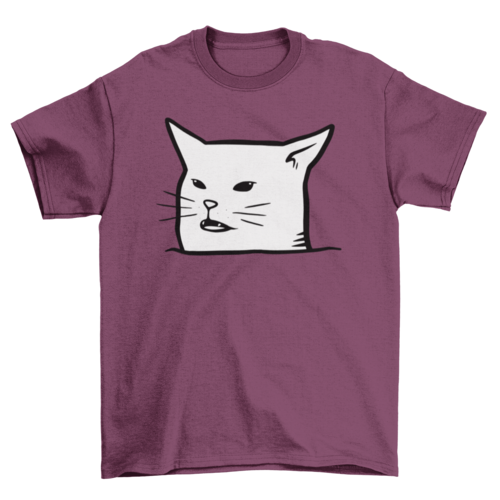 Unimpressed Meh Black Cat T-shirt | Binge T-shirt Shop