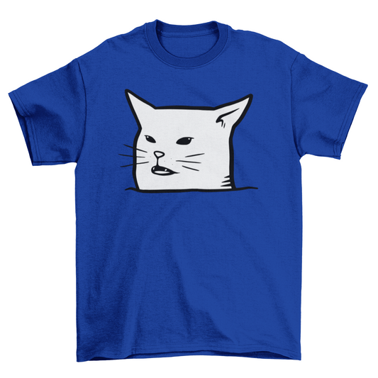 Unimpressed Meh Black Cat T-shirt | Binge T-shirt Shop