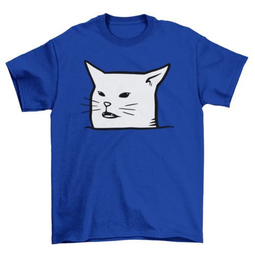 Unimpressed Meh Black Cat T-shirt | Binge T-shirt Shop