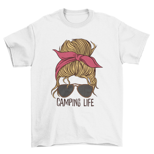 Camping Life Woman T-shirt | Binge T-shirt Shop