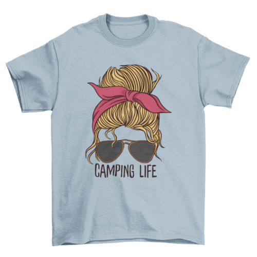 Camping Life Woman T-shirt | Binge T-shirt Shop
