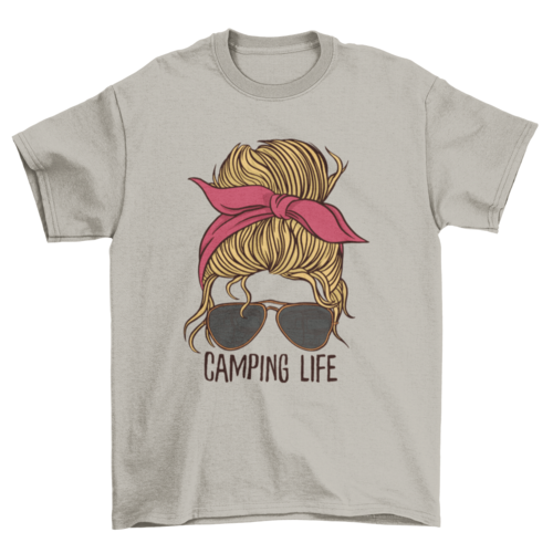 Camping Life Woman T-shirt | Binge T-shirt Shop