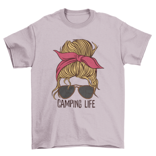 Camping Life Woman T-shirt | Binge T-shirt Shop