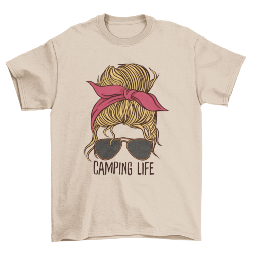 Camping Life Woman T-shirt | Binge T-shirt Shop