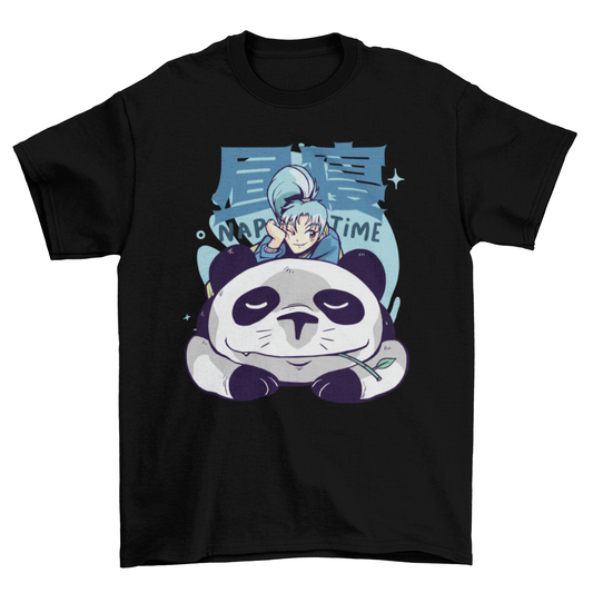 Panda Nap Time Anime T-shirt | Binge T-shirt Shop