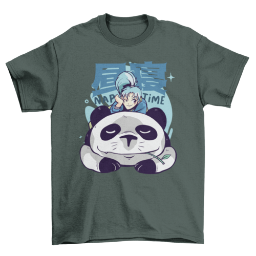 Panda Nap Time Anime T-shirt | Binge T-shirt Shop