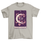 Eye on the moon mystical tarot card t-shirt design
