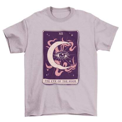 Eye on the moon mystical tarot card t-shirt design