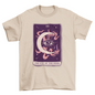 Eye on the moon mystical tarot card t-shirt design