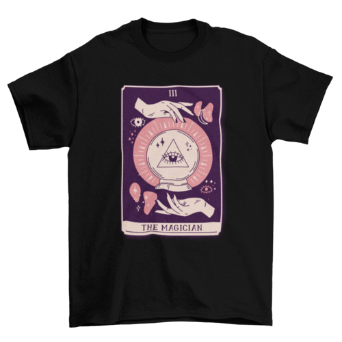 Magician Mystical Tarot Card T-shirt Design | Binge T-shirt Shop