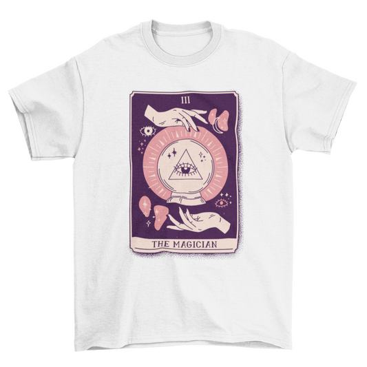 Magician Mystical Tarot Card T-shirt Design | Binge T-shirt Shop