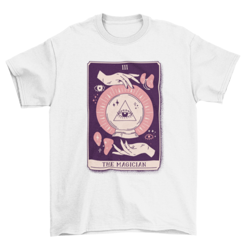 Magician Mystical Tarot Card T-shirt Design | Binge T-shirt Shop