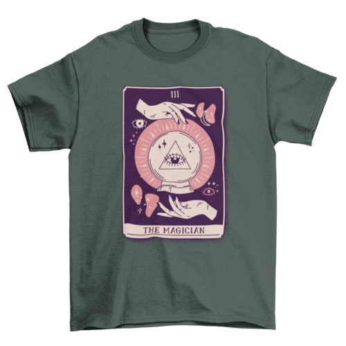 Magician Mystical Tarot Card T-shirt Design | Binge T-shirt Shop