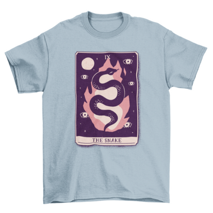 Snake mystical tarot card t-shirt