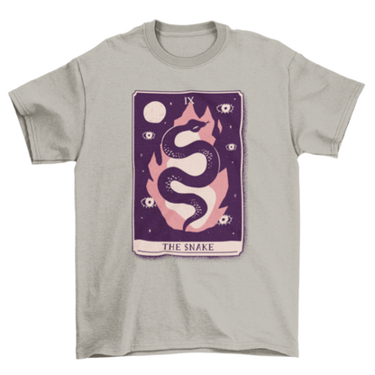 Snake mystical tarot card t-shirt