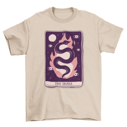 Snake mystical tarot card t-shirt