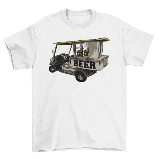Golf Cart Beer T-shirt | Binge T-shirt Shop