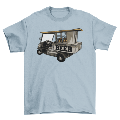 Golf Cart Beer T-shirt | Binge T-shirt Shop