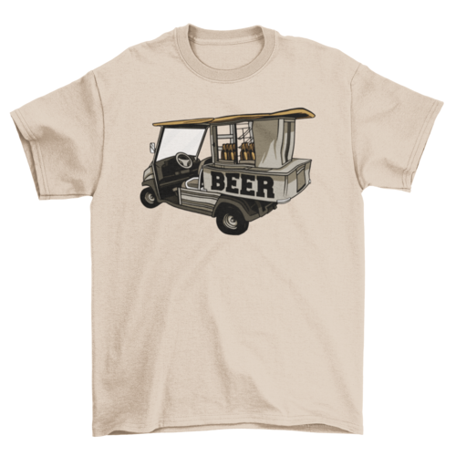 Golf Cart Beer T-shirt | Binge T-shirt Shop