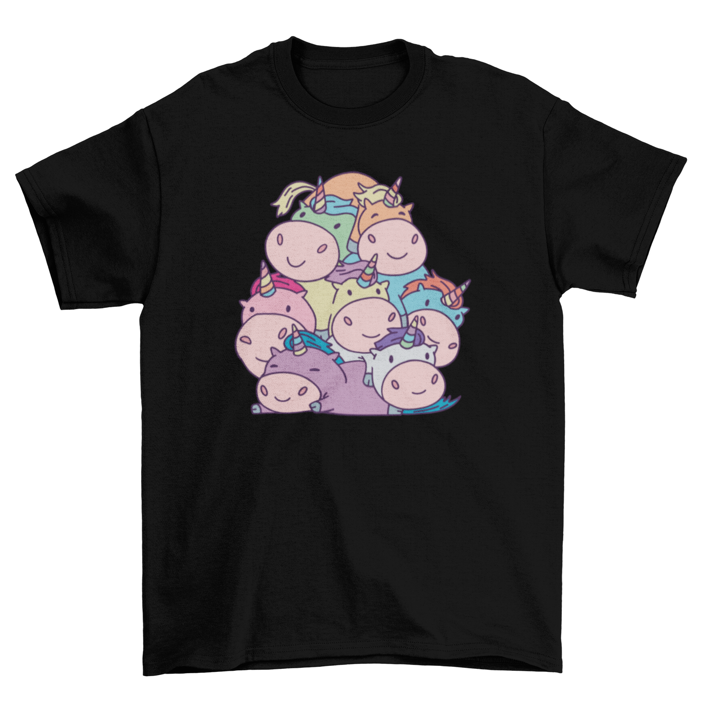 Cute Unicorn Pile T-shirt | Binge T-shirt Shop