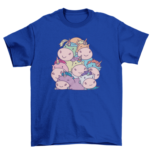 Cute Unicorn Pile T-shirt | Binge T-shirt Shop