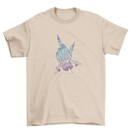 Pastel Goth Badass Witch T-shirt Design | Binge T-shirt Shop