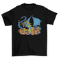 Library dragon with books t-shirt