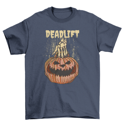 Pumpkin Deadlift Halloween T-shirt | Binge T-shirt Shop