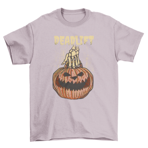 Pumpkin Deadlift Halloween T-shirt | Binge T-shirt Shop