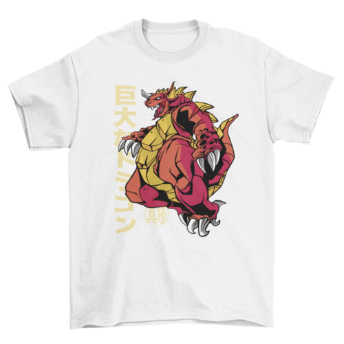 Dragon Japanese Monster Anime T-shirt | Binge T-shirt Shop