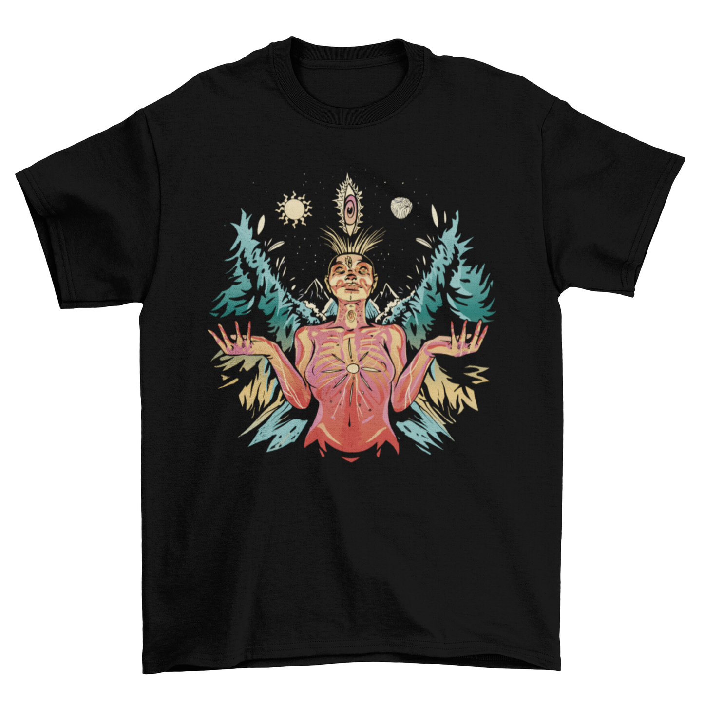 Spiritual Woman Illustration T-shirt Design | Binge T-shirt Shop