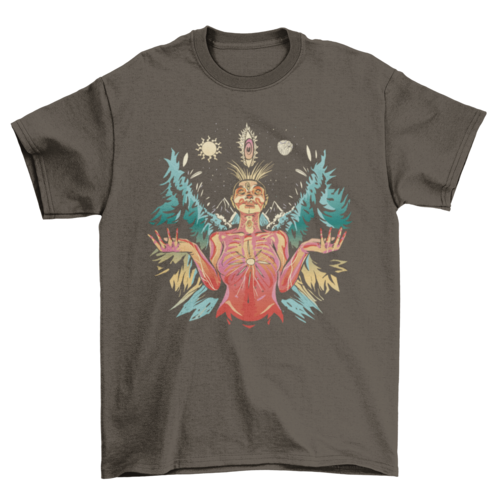 Spiritual Woman Illustration T-shirt Design | Binge T-shirt Shop
