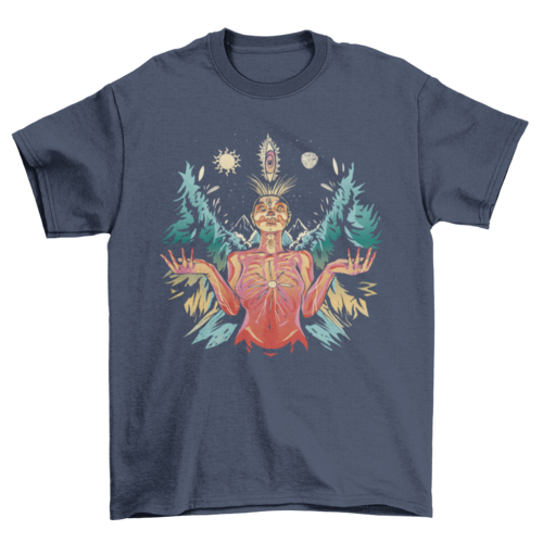 Spiritual Woman Illustration T-shirt Design | Binge T-shirt Shop