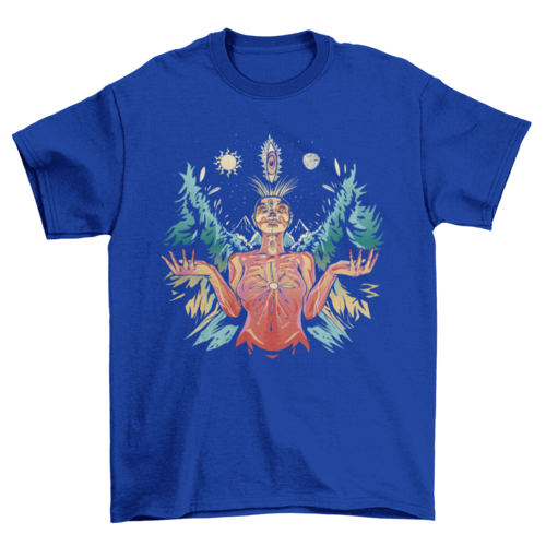 Spiritual Woman Illustration T-shirt Design | Binge T-shirt Shop