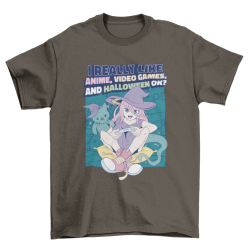 Halloween Anime Girl T-shirt Design | Binge T-shirt Shop