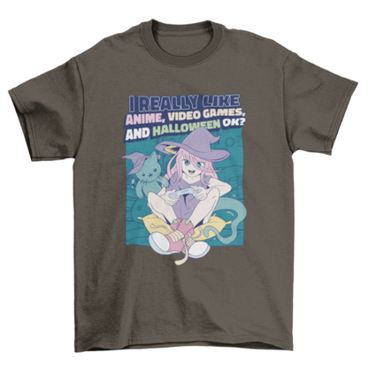 Halloween Anime Girl T-shirt Design | Binge T-shirt Shop