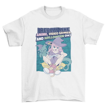 Halloween Anime Girl T-shirt Design | Binge T-shirt Shop