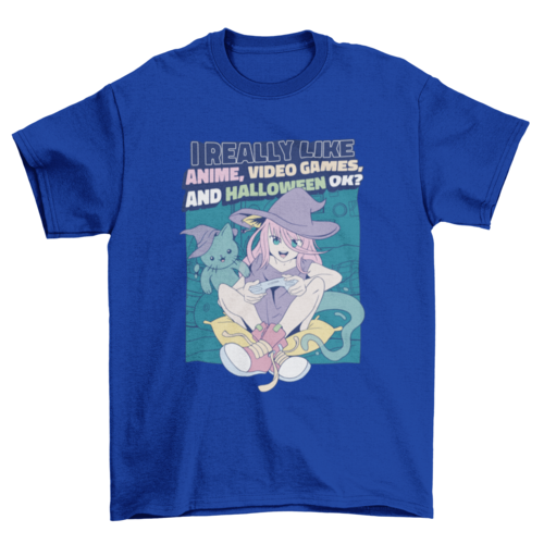 Halloween Anime Girl T-shirt Design | Binge T-shirt Shop