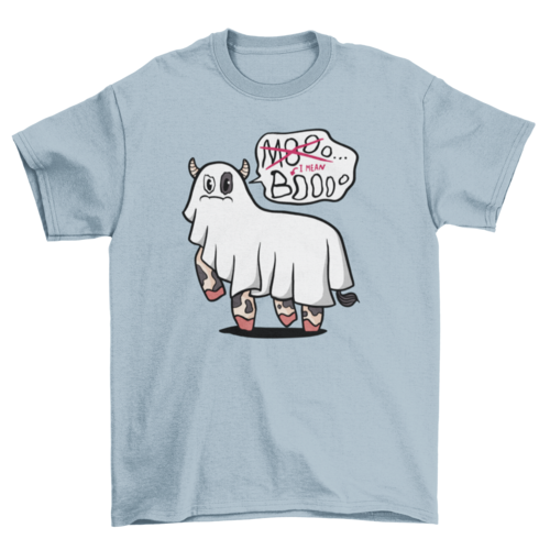 Ghost Cow Funny Halloween T-shirt | Binge T-shirt Shop
