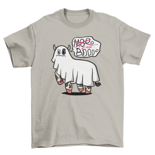 Ghost Cow Funny Halloween T-shirt | Binge T-shirt Shop