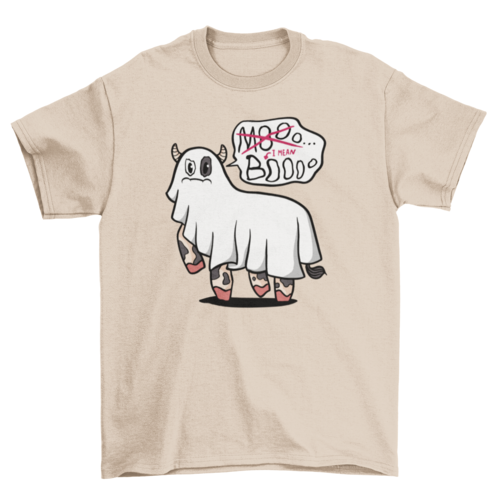 Ghost Cow Funny Halloween T-shirt | Binge T-shirt Shop