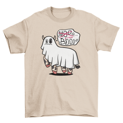 Ghost Cow Funny Halloween T-shirt | Binge T-shirt Shop