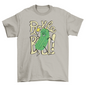 Happy Cartoon Cucumber Playing Pickleball Game T-shirt | Binge T-shirt Shop