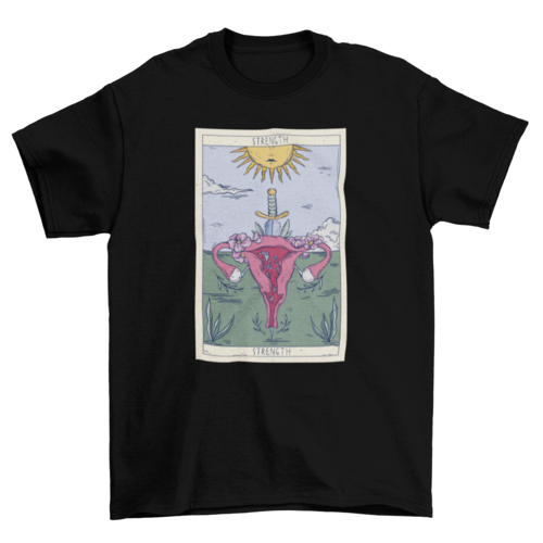 Uterus Tarot Card T-shirt | Binge T-shirt Shop