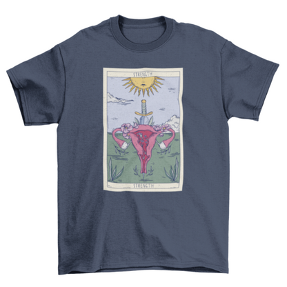 Uterus Tarot Card T-shirt | Binge T-shirt Shop