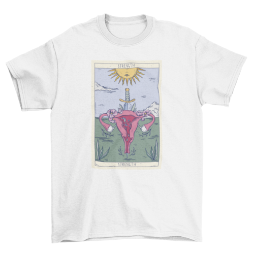 Uterus Tarot Card T-shirt | Binge T-shirt Shop