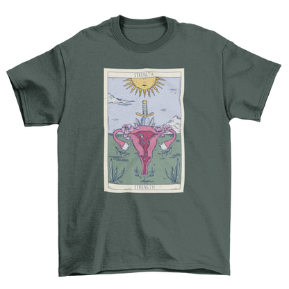 Uterus Tarot Card T-shirt | Binge T-shirt Shop