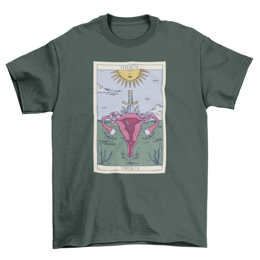 Uterus Tarot Card T-shirt | Binge T-shirt Shop