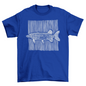 Fish Chalk Lines T-shirt | Binge T-shirt Shop