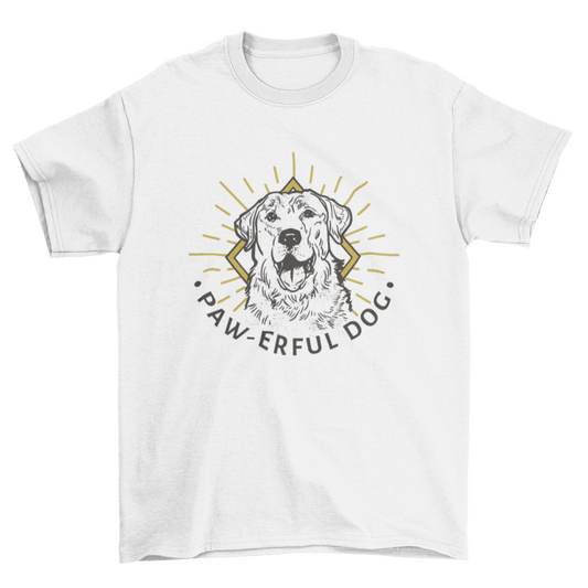 Golden retriever hand drawn t-shirt